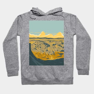 Fish River Canyon or Visrivier Kuil in Namibia Southern Africa WPA Art Deco Poster Hoodie